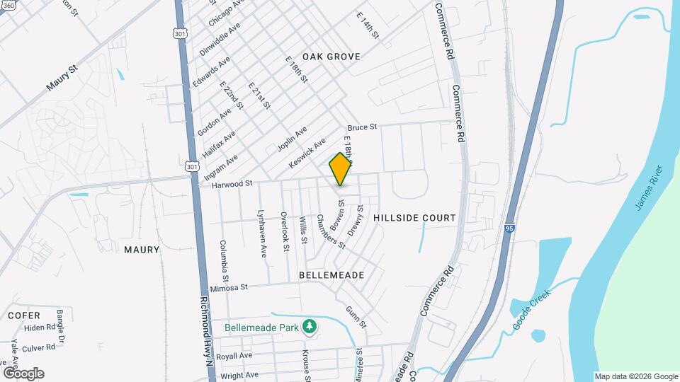 1306 Bowen St Mapa y Detalles de la Ubicación