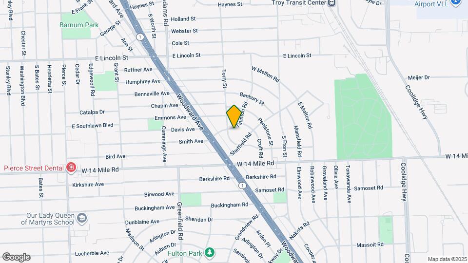 1653 Taunton Rd Map and Location Details