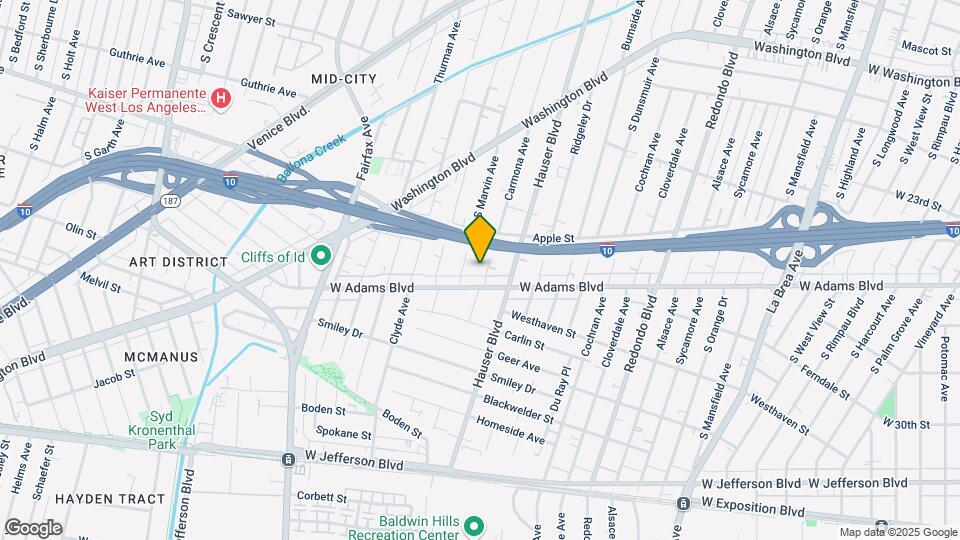 2545 Carmona Ave Map and Location Details