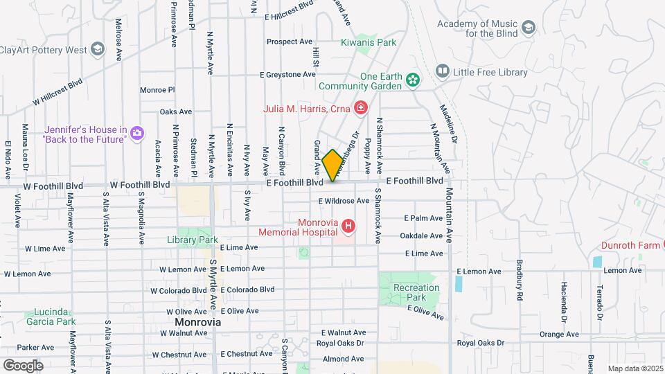 428 W Foothill Blvd Map and Location Details