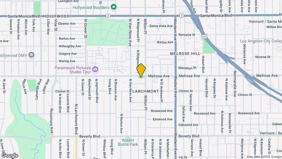 5212 Melrose Ave Map and Location Details