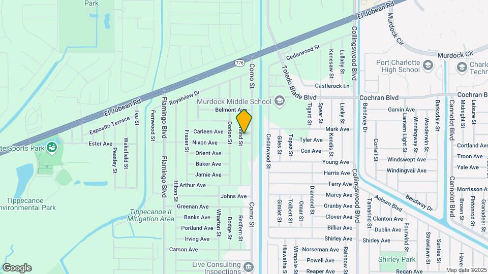 2110 Redmond St Map and Location Details