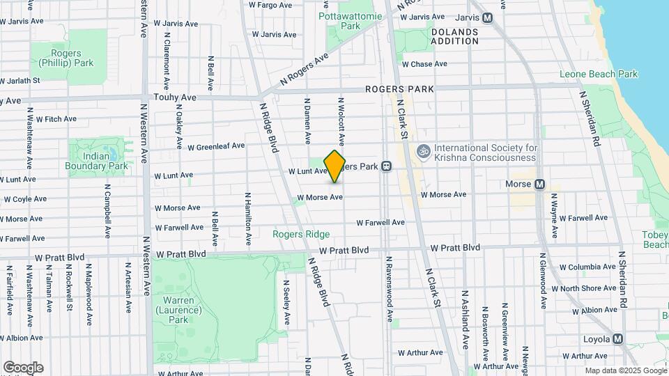 6950 N Wolcott Ave Map and Location Details