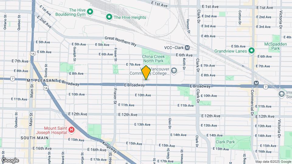 919 E Broadway Map and Location Details