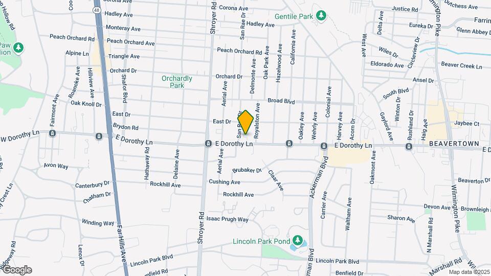 607 E Dorothy Ln Map and Location Details