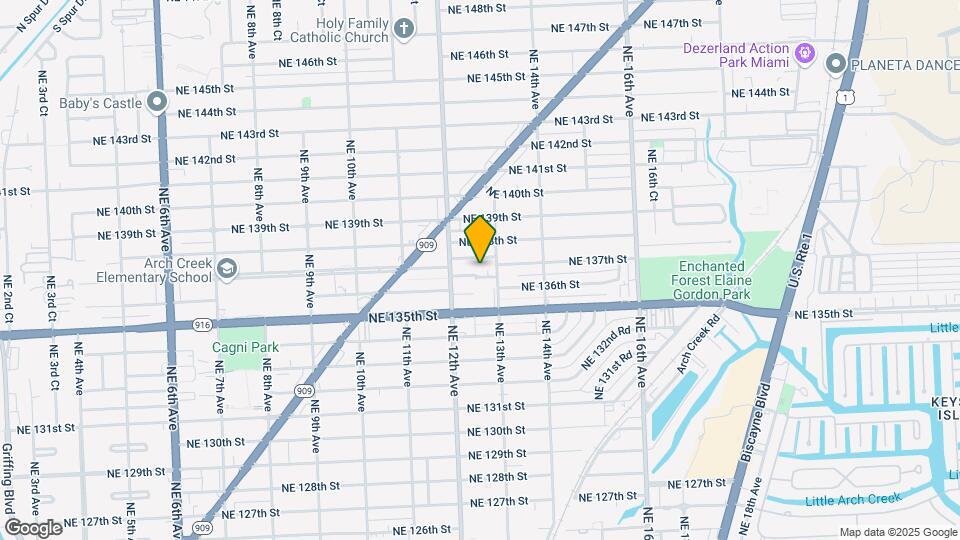 1255 NE 136th Ter Map and Location Details