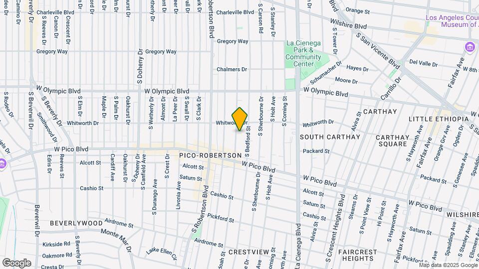 1128 S Shenandoah St Mapa y Detalles de la Ubicación