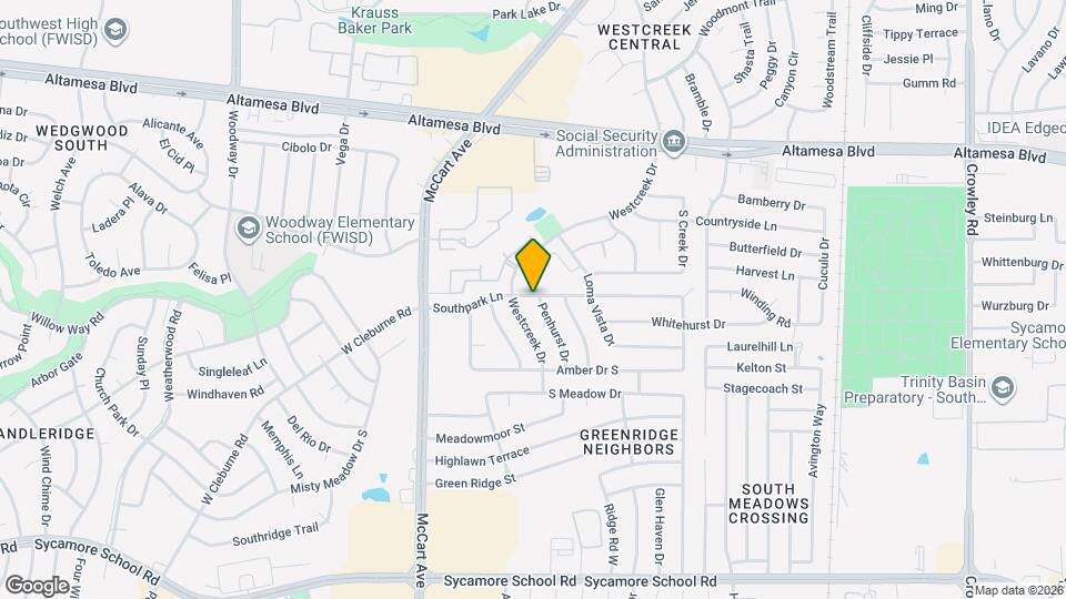6800 Penhurst Dr Map and Location Details
