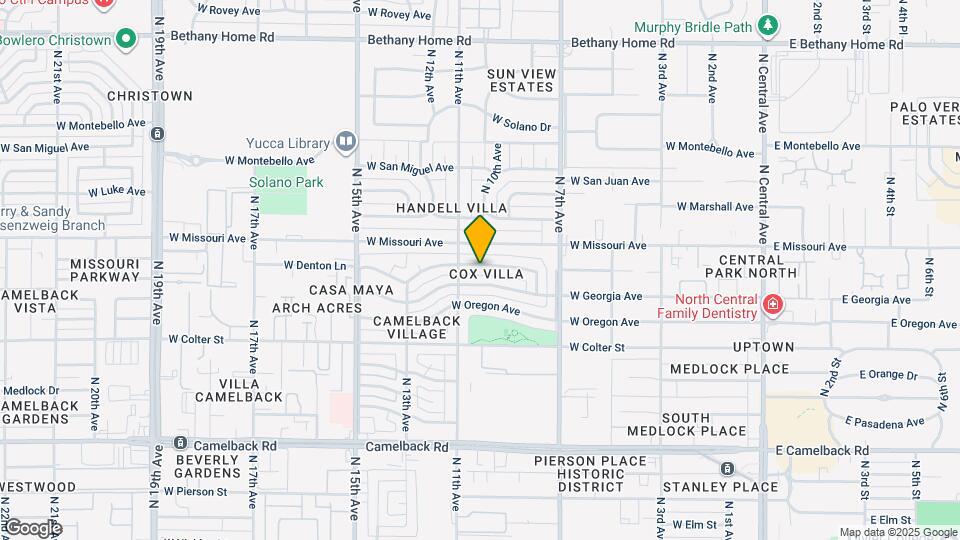 1009 West Vermont Ave Map and Location Details