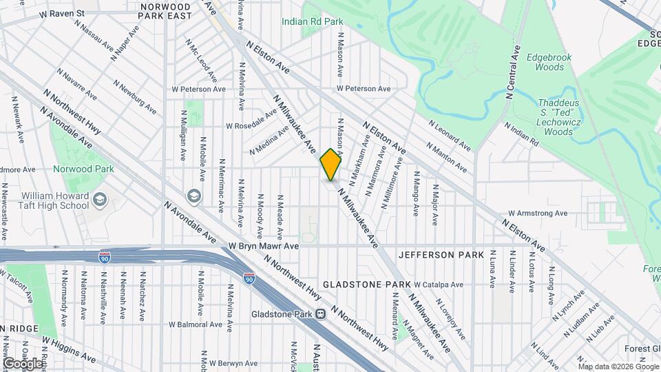 5744 N Milwaukee Ave, Unit 2B Mapa y Detalles de la Ubicación