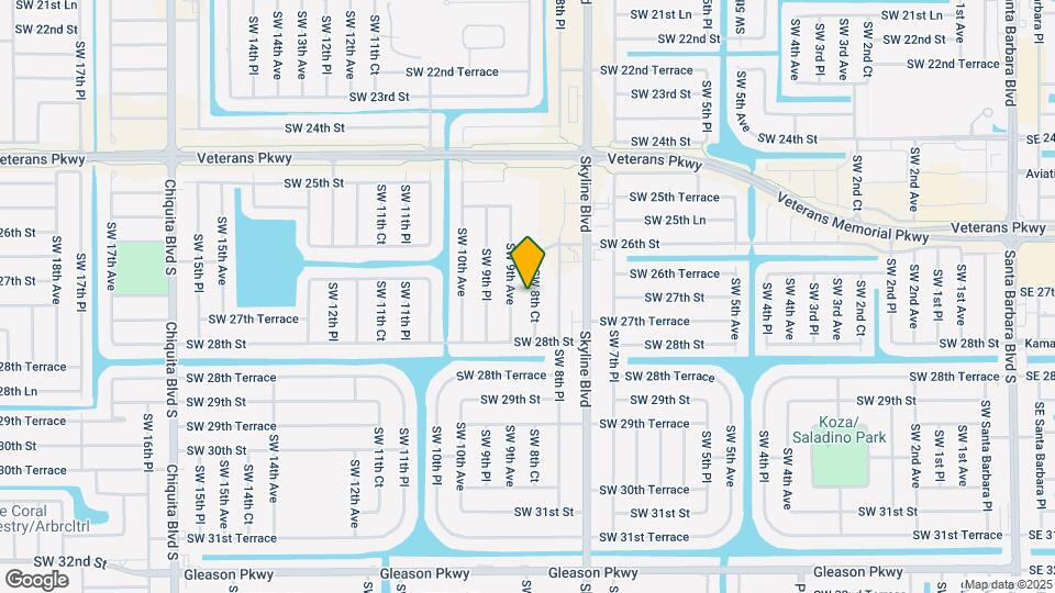 2632 SW 8th Ct Map and Location Details