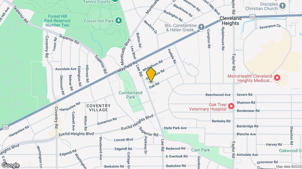 3151 Oak Rd Map and Location Details