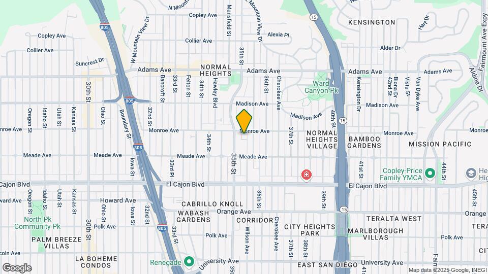3535 Monroe Ave Map and Location Details