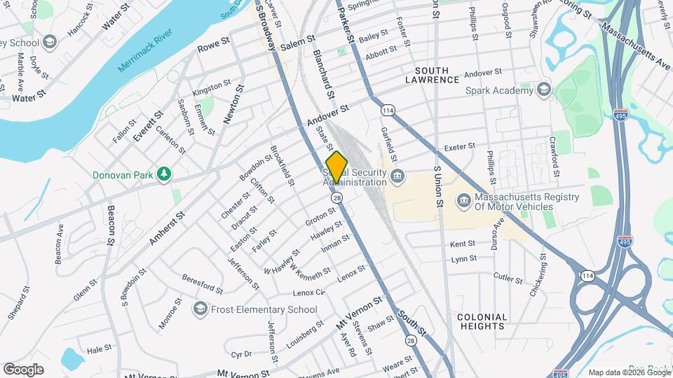 296 S Broadway Map and Location Details