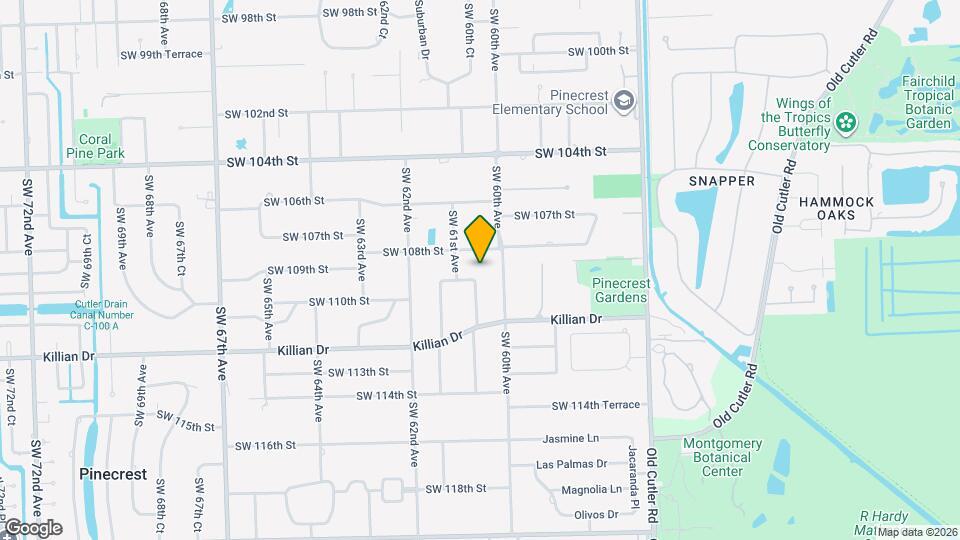 6065 SW 109th St Map and Location Details