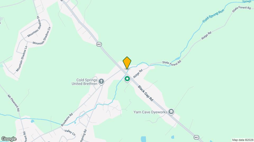 1298 Black Gap Rd Map and Location Details