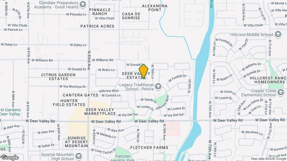 22342 N 79th Dr Map and Location Details