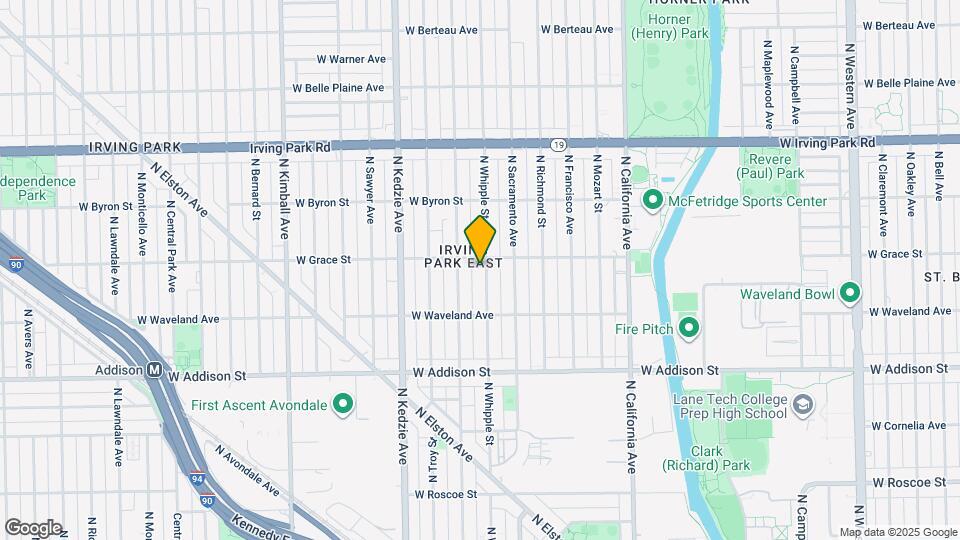 3746 N Whipple St Map and Location Details