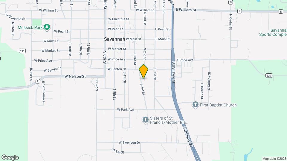 502 S 2nd St Map and Location Details