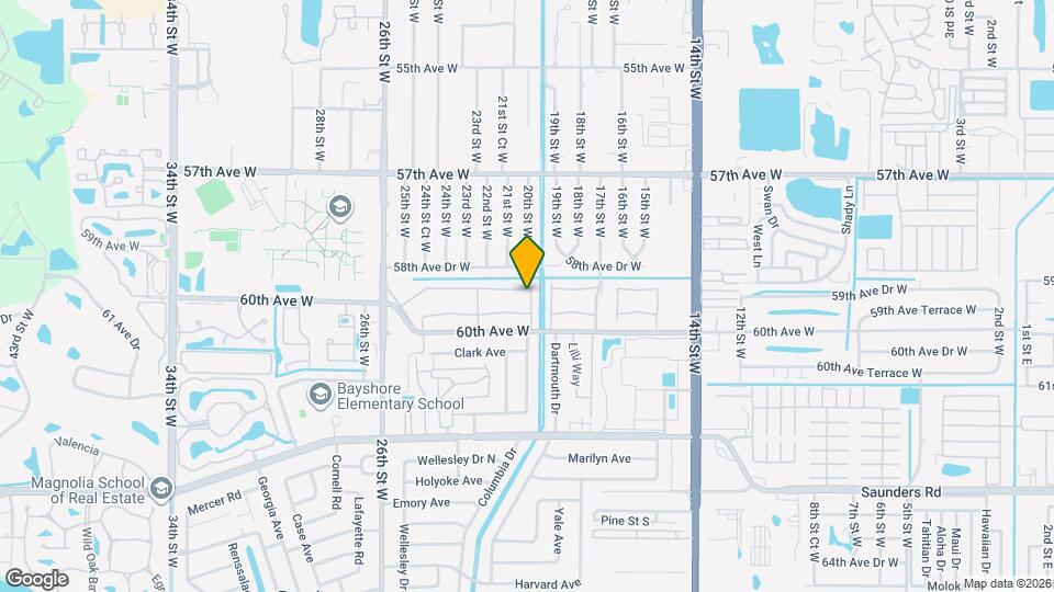 5896 Palm Ln Map and Location Details