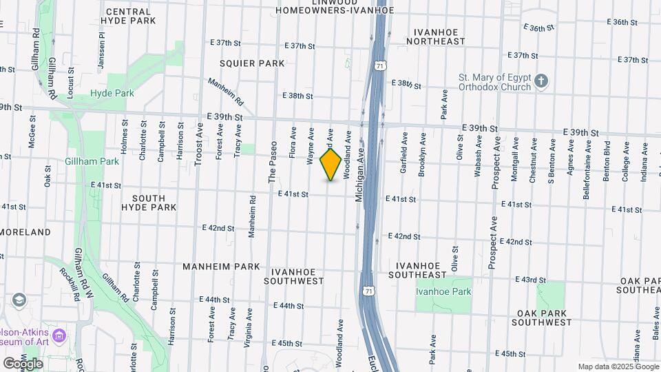 4035 Highland Ave Map and Location Details