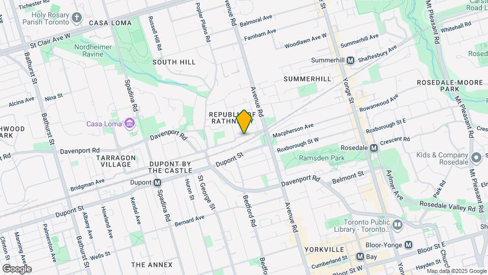 233 Macpherson Ave Map and Location Details