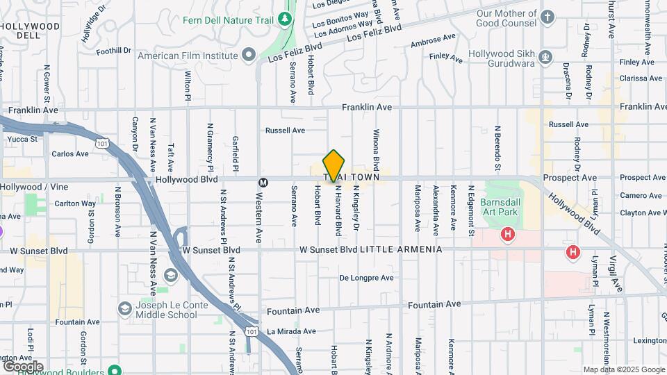 1645 N. Harvard Blvd., Map and Location Details