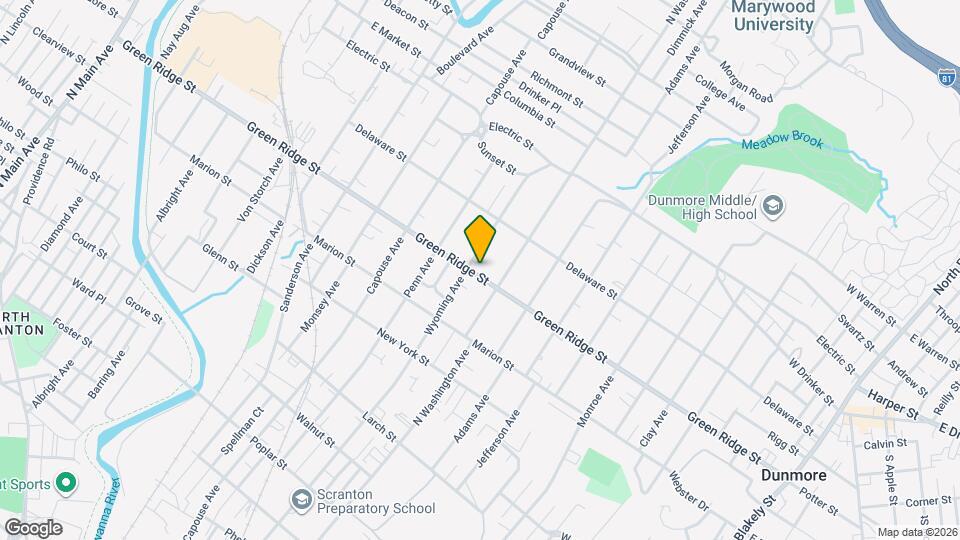 1105 Green Ridge St Map and Location Details