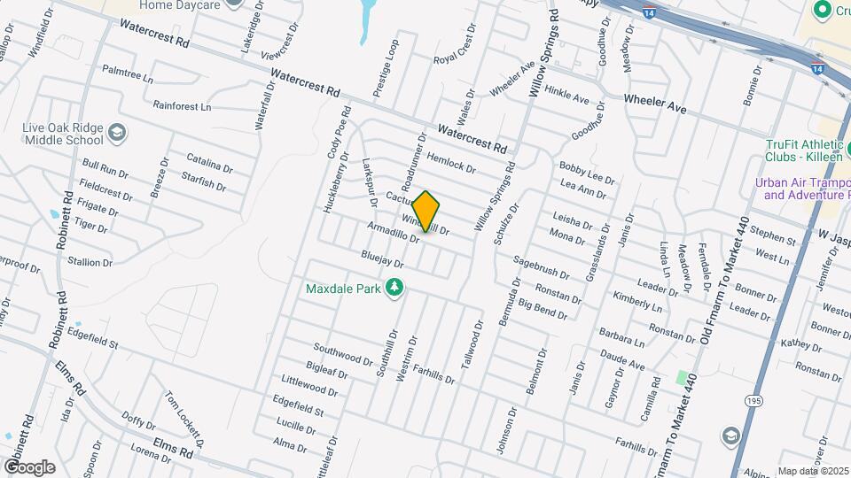 2407 Armadillo Dr Map and Location Details