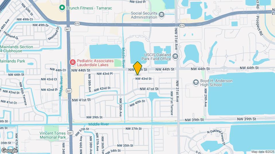 3401 NW 43rd St Map and Location Details