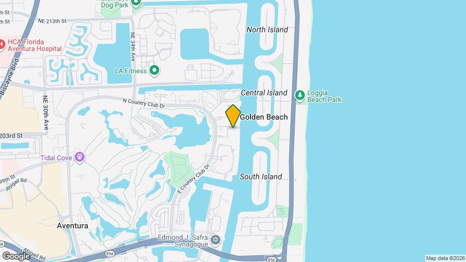 20191 E Country Club Dr, Unit 2202 Mapa y Detalles de la Ubicación