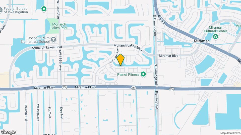 12925 SW 28th Ct Map and Location Details