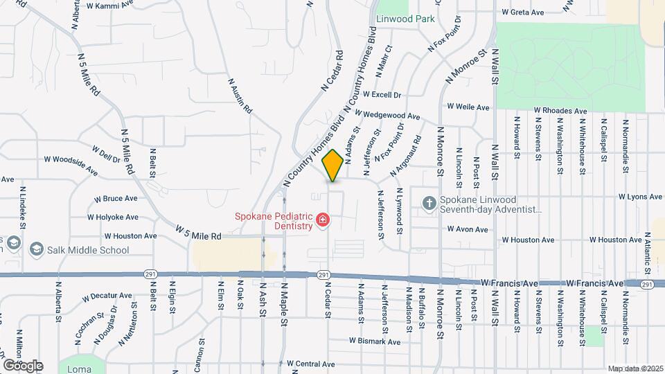 6704 N Cedar St Map and Location Details