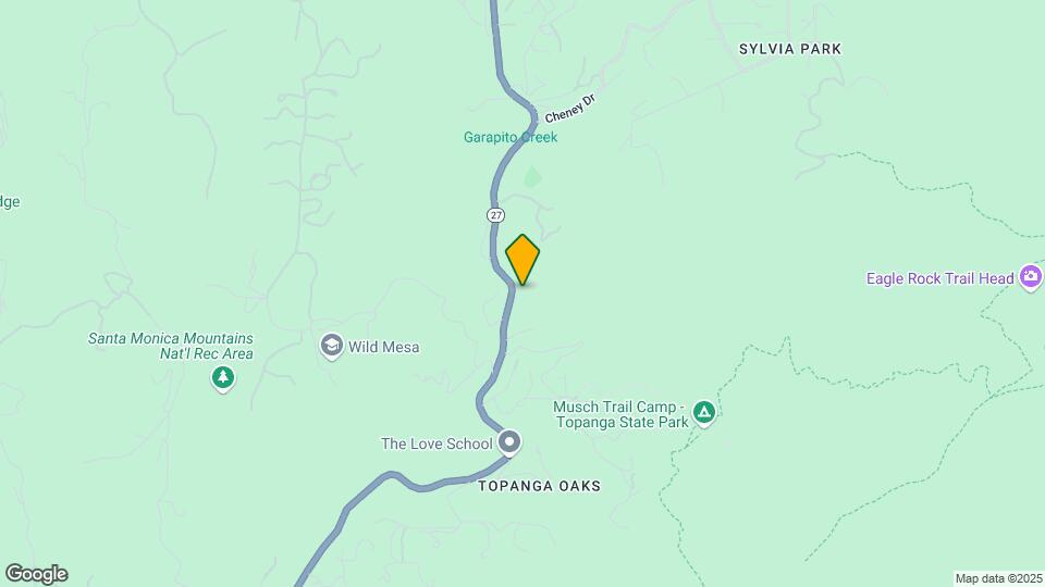 1262 N Topanga Canyon Blvd Map and Location Details