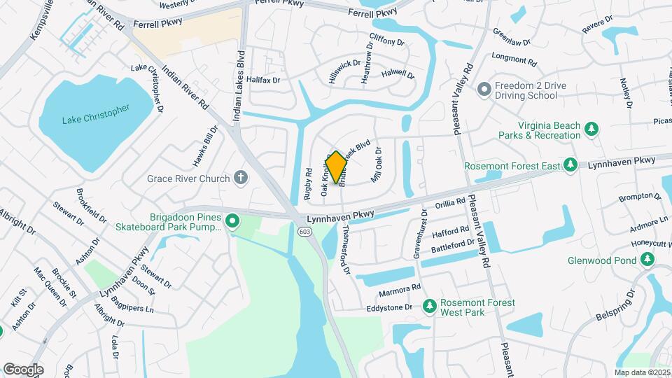 1553 Bridle Creek Blvd Map and Location Details