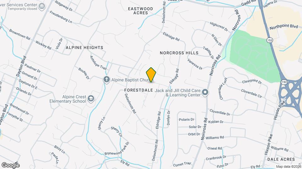 804 Forest Dale Ln Map and Location Details