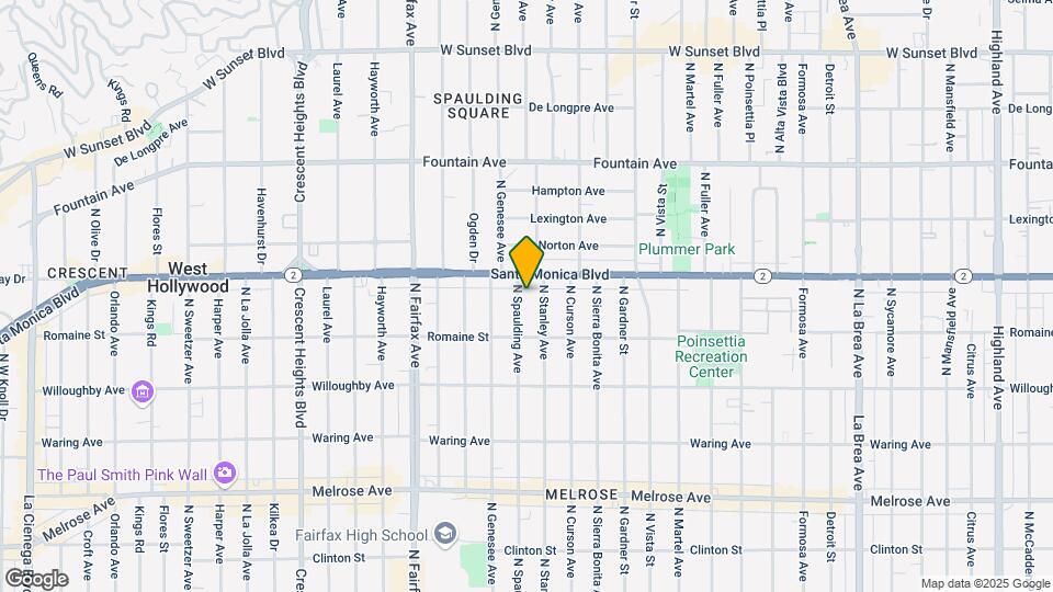 1046 N Spaulding Ave Map and Location Details