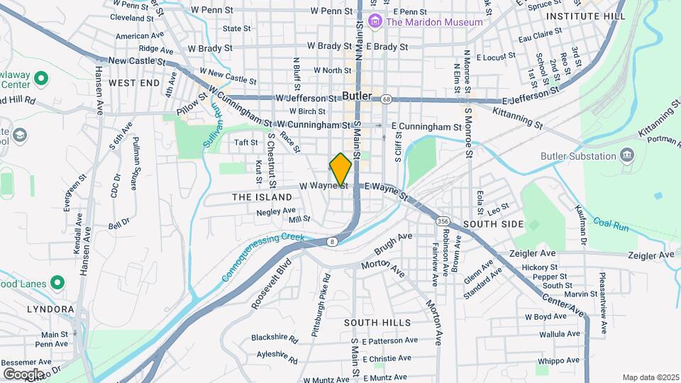 127 E Wayne St Map and Location Details