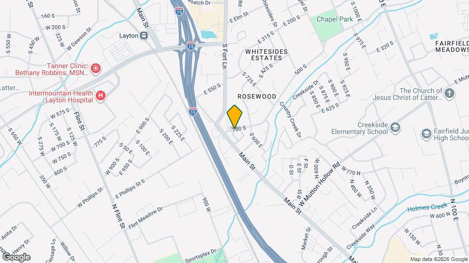 438 E Rosewood Ln Map and Location Details