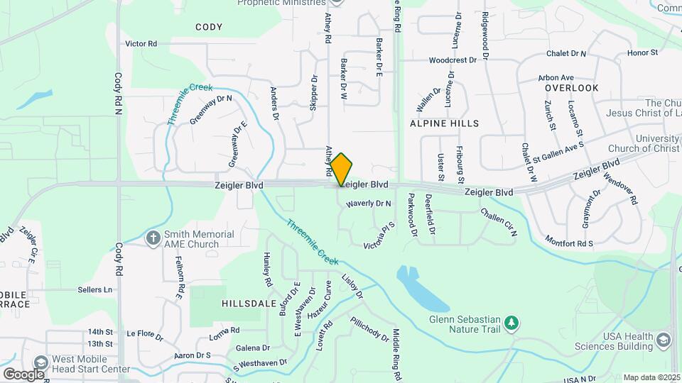 6509 Zeigler Blvd Map and Location Details