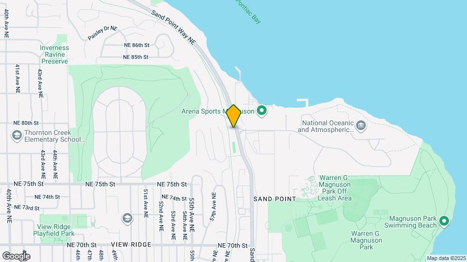 7747 Sand Point Way NE Map and Location Details
