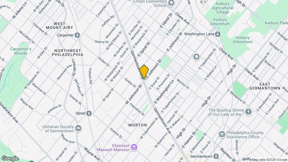 0-500 E Johnson St Map and Location Details