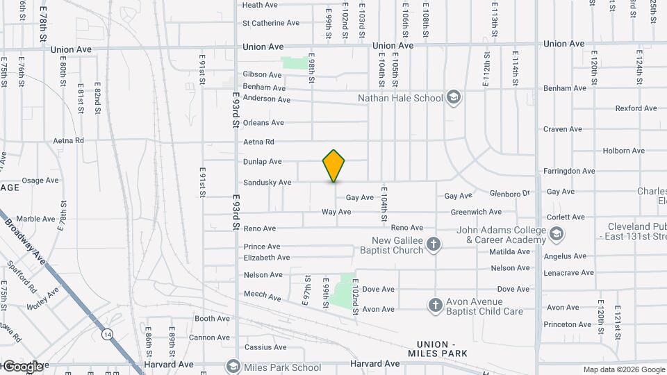 9918 Sandusky Ave Map and Location Details