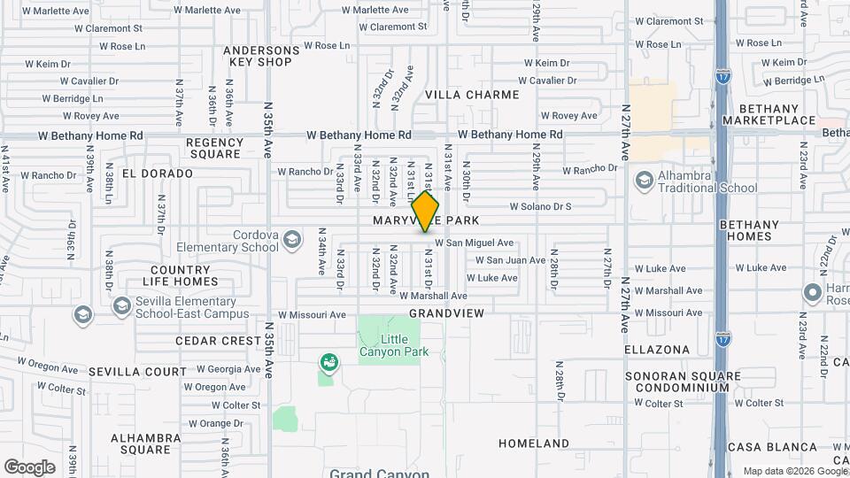 3124 W San Miguel Ave Mapa y Detalles de la Ubicación