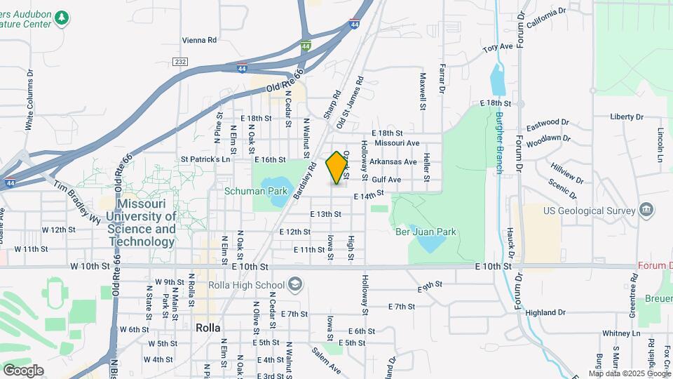 1402 Iowa St Map and Location Details