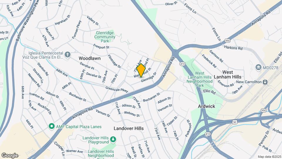 7204 Glenridge Dr Map and Location Details