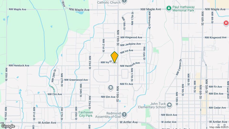 1931 NW Hemlock Ave Map and Location Details