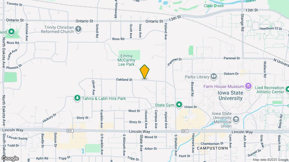 3014 Oakland St Map and Location Details