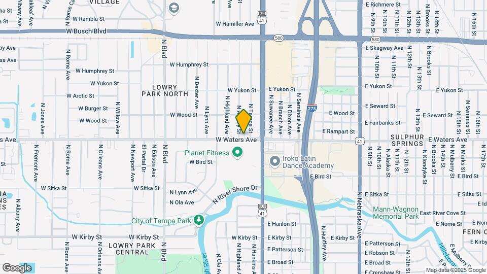 8406 N Tampa St Map and Location Details