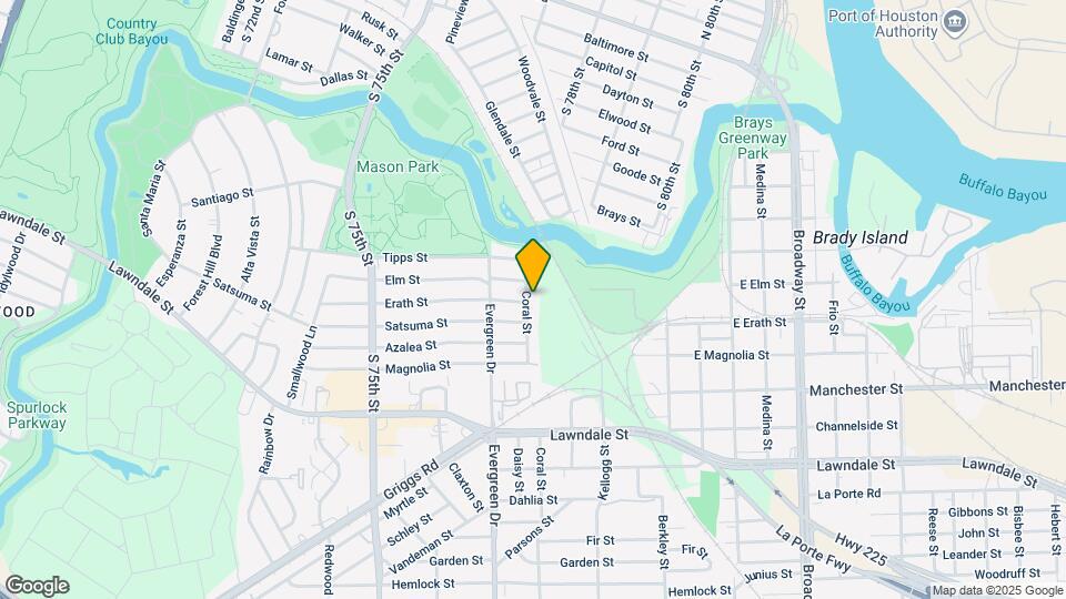 615 Coral St Map and Location Details